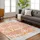 Teppich SYRACUSA rechteckig 12 mm Höhe Kurzflor Orientteppich Wohnzimmer Schlafzimmer Orange orange