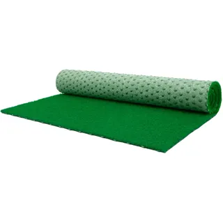 Kunstrasen "PORTO, Gesamthöhe 10 mm, Made in Netherlands", grün, B:133cm L:2.600cm, Polypropylen (PP), PRIMAFLOR-IDEEN IN TEXTIL, Teppiche, Kunstrasen, aus Nadelfilz, mit Drainage-Noppen, für Balkon & Terrasse