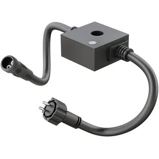 ledscom.de Dämmerungssensor für außen, IP44 Stecksystem NEMO, schwarz, Helligkeitssensor, Tag-Nacht-Schalter