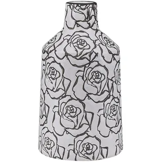 Beliani Blumenvase ALINDA Steinzeug 26 cm weiß