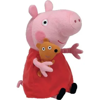 Ty Peppa Pig Peppa 25 cm Rosa/Rot