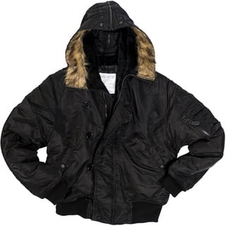 Mil-Tec US Aviator N2B Basic, Textiljacke - Schwarz - S