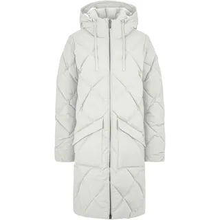 Ziener Damen TALASI Winter-Mantel | warm, atmungsaktiv, wasserdicht, knielang, whtie fog, 38