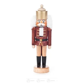 Nussknacker König natur BxHxT 4 cmx14 cmx3,5 cm NEU Erzgebirge Nußknacker Holz