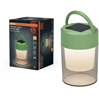 Osram Solar Tischleuchte Kunststoff 19,9 cm IP44 spritzwassergeschützt Grün