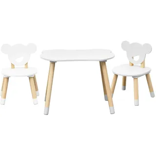 Mobili Rebecca Kindersitzgruppe Weiß 56/60/44 cm , Holzwerkstoff , 60x44x56 cm , Babymöbel & Kindermöbel, Kinderzimmer & Jugendzimmer, Kindersitzgruppe