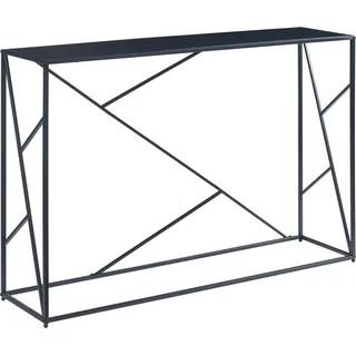 [en.casa] Konsolentisch Rättvik 120x30x80 cm Schwarz