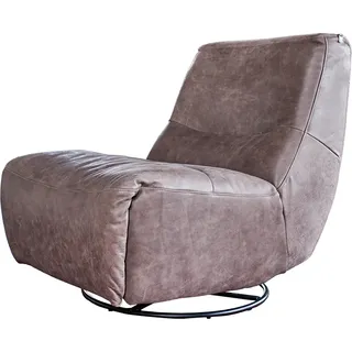 KAWOLA Sessel CINE Relaxsessel elektrisch verstellbar Leder taupe - Taupe