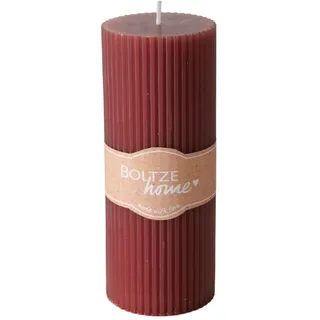 BOLTZE Classic Stumpenkerze rot 15cm (1 Stück)