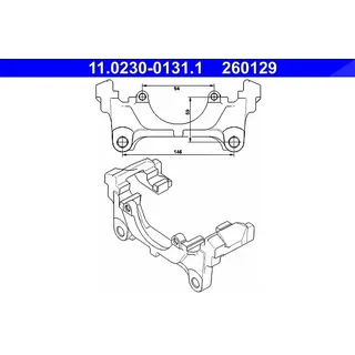 ATE Halter, Bremssattel ATE 11.0230-0131.1