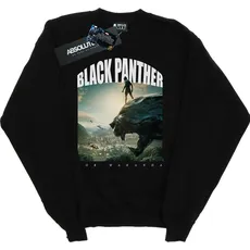 Marvel, Herren, Pullover, Black Panther Wakanda Sweatshirt aus Baumwolle, Schwarz, (M)