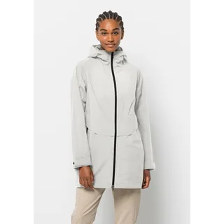 Jack Wolfskin Mainkai Long Jacke, Silver Cloud, L