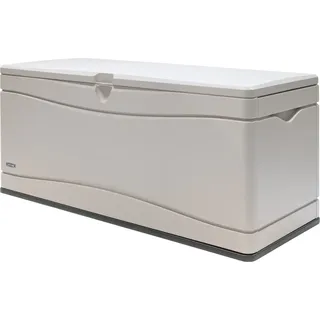 Lifetime Kunststoff Gartenbox 495 L Auflagenbox & Gartentruhe Lichtgrau 61x152x67 cm - Grau