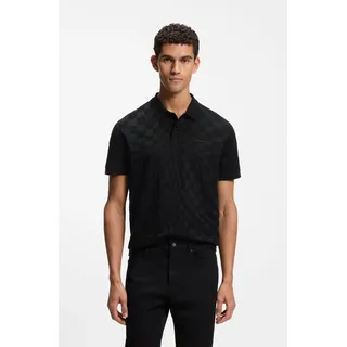 Poloshirt BOSS GREEN "Porsche Spirit 70 Capsule Collection", Herren, Gr. 3XL, schwarz001, Jersey, Obermaterial: 100% Baumwolle, unifarben, regular fit normal, Rippbündchen, Shirts Poloshirt, Premium Herrenmode Limited