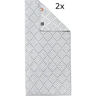 Done. Daily Shapes Boho Handtuchset 2 St. weiß