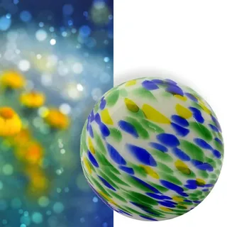 Tischleuchten Kugelleuchten Venus bunte Kugel-Glas-Lampe D20 cm