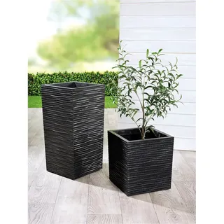 Gilde Serenity Pflanzkübel  grau