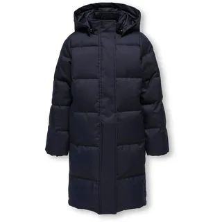 KIDS ONLY Steppmantel »KOGIRENE PUFFER COAT OTW NOOS« mit seitlichen Druckknöpfen, blau