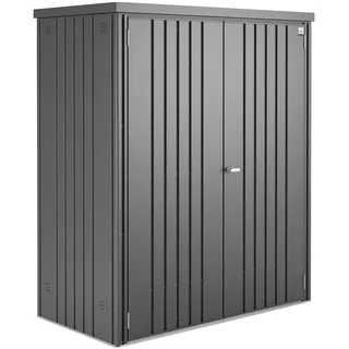Geräteschrank 150 1,55 x 0,83 x 1,83 m dunkelgrau-metallic