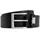 Herrengürtel Leder schwarz 90 cm