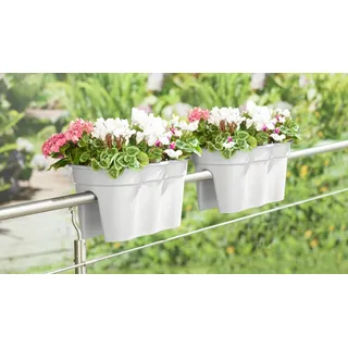 KHW Flowerclip XXL 57,5 x 27,7 x 27 cm Weiß