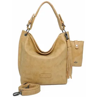 Fritzi aus Preußen Shopper Umhängetasche Vintage Fritzi01 Limited Hobo Honey Mustard senfgelb - Gelb