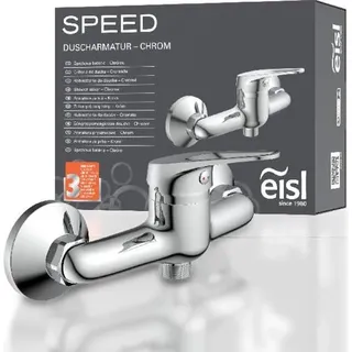 eisl Duscharmatur SPEED, Wasserhahn Bad, Mischbatterie Dusche in Chrom - Silber