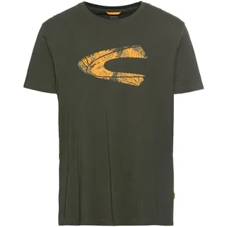 camel active Herren T-Shirt mit Print | Shirt mit Rundhalsausschnitt aus nachhaltigem Organic Cotton schnelltrocknend im Regular Fit