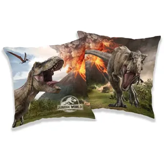 Jerry Fabrics Dekokissen Jurassic World 40 x 40 cm Grün