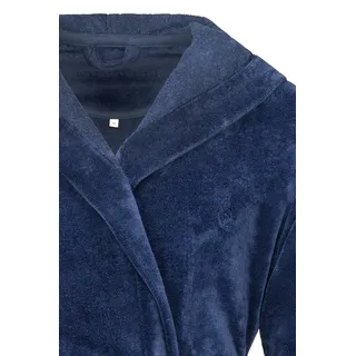 bugatti Bademantel in einem sportiven Style aus Microfasern, dunkelblau