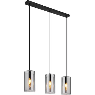 Globo Lighting|Hängeleuchte Metall schwarz matt, 3x E14 - Schwarz