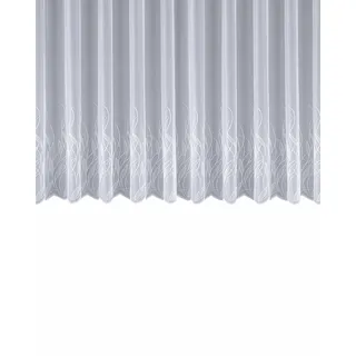 Sehlbach Fertigstore mit Kräuselband, Jacquard Ornamente, Weiß, 300 x 125 cm Gardinen, Elegante Ausstrahlung, Einfaches Anbringen, Zeitloses Design, Viel Tageslicht