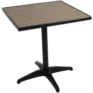 Mendler HWC-J95 Bistrotisch 70 x 70 x 74 cm Schwarz/Grau