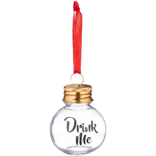 GR Gift Republic Gift Republic - 6 Christmas Boozeballs | 6 befüllbare Weihnachtskugeln | Christbaumkugeln Kunststoff | Weihnachtskugeln zum befüllen | Geschenk zu Weihnachten
