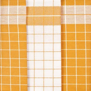 Ross 3er Pack Baumwoll-Geschirrtücher Karo 1742 gelb 50x70 cm