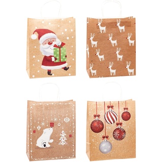 TSI Geschenktaschen Weihnachten Papier Serie 3 Motiv sortiert 26,0 x 32,0 cm