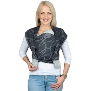 Hoppediz gewebtes Baby-Tragetuch ab Geburt, Neugeboren bis Kleinkind, 100% kbA-Baumwolle (Bio), Verona 4,60 m