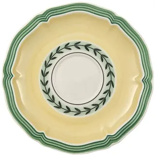 Villeroy & Boch Villeroy und Boch French Garden Fleurence Mokka-/ Espresso-Untertasse, 13 cm, Premium Porzellan, Weiß/Bunt