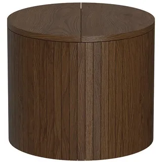 Vicco Couchtisch Tavilo Nussbaum 38 x 38 cm , Walnussfarben , Holzwerkstoff , Rund , 38x32x38 cm , Wohnzimmer, Wohnzimmertische, Couchtische
