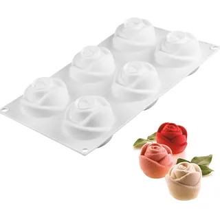 HGSHUO Rose Silikonform Blume Backform Kuchenform Silikon Valentinstag Muttertag Kuchenbackform Rosen Mousse Schokoladenformen Soap Valentinstag Hochzeit