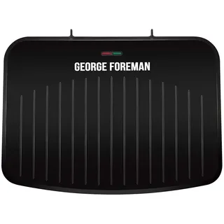 George Foreman 25820 Großer Grill – vielseitige Grillplatte, Kochplatte und Toastiemaschine mit verbesserter Antihaftbeschichtung und schneller Aufheizung, schwarz