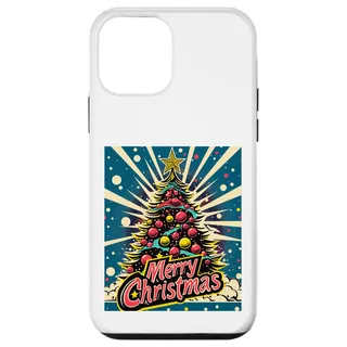 Weihnachtsbaum Lichter Weihnachtsbaumkugeln Pop Art Xmas Hülle für iPhone 12 mini