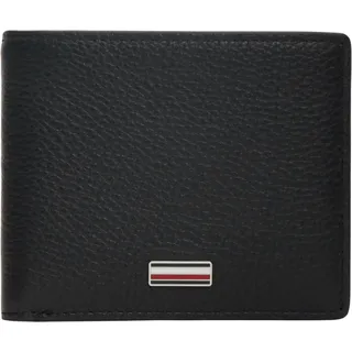 Tommy Hilfiger Herren Geldbeutel Central Mini aus Leder, Schwarz (Black), Einheitsgröße