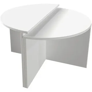 Livetastic Couchtischset , Weiß , Holzwerkstoff , 2-teilig , Uni , Wohnzimmer, Wohnzimmertische, Satztische