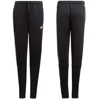 adidas Designed 2 Move 3-Streifen Hose Jungen Trainingshose, D2M 3 Stripes Pant schwarz|weiß 128