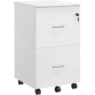 VASAGLE Aktenschrank 46 x 40 x 60 cm weiß