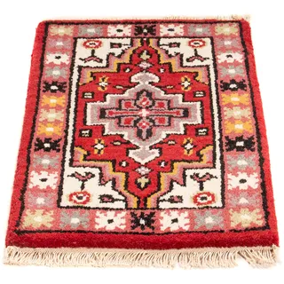 Morgenland Orientteppich - 60 x 40 cm - rot«, rechteckig, 9 mm Höhe, Wohnzimmer, Handgeknüpft, Einzelstück mit Zertifikat, Rot - 60 x 40 cm