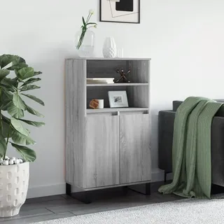 vidaXL Highboard Grau Sonoma 60x36x110 cm Holzwerkstoff - Grau
