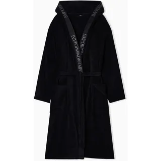 Emporio Armani Sponge Bathrobe Bademantel - Black - L