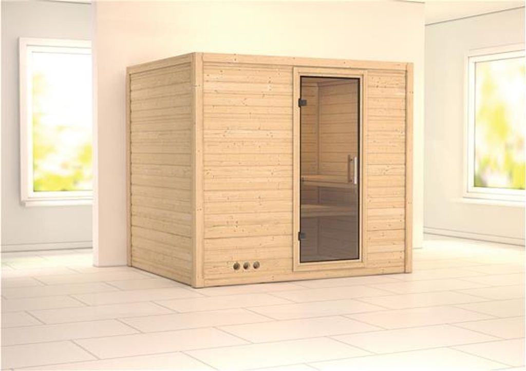 Bild von Sauna Sonara 40mm ohne Saunaofen Klarglastür